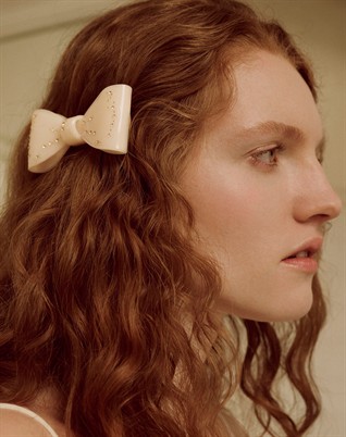 Ribin Haarklammer - Cream